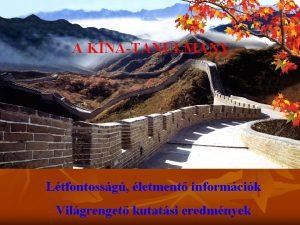 A KNATANULMNY Ltfontossg letment informcik Vilgrenget kutatsi eredmnyek