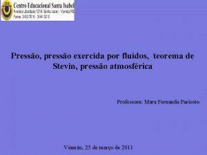 Principio de stevin