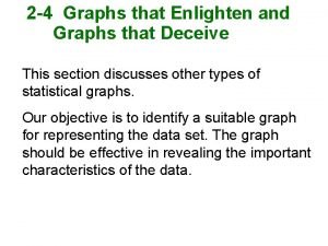 Graphs that enlighten and graphs that deceive