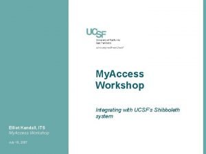 Ucsf my access