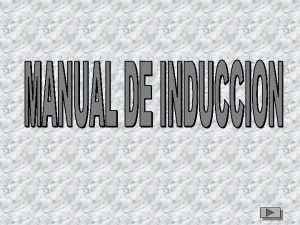 MANUAL DE INDUCCION PARA EL PERSONAL U P