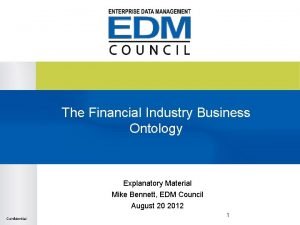 Financial industry business ontology