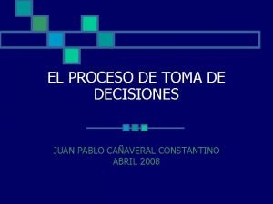 Modelo del proceso de decisiones progresivas