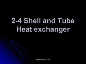 2-4 shell and tube heat exchanger design