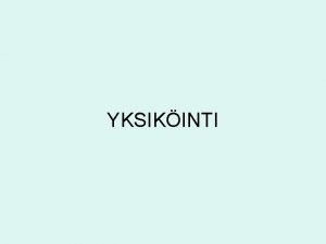 Yksityistien yksiköinti