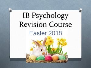 Ib psychology revision