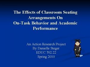 Cluster seating arrangement