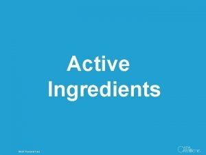 Active Ingredients 1 BASF Personal Care Activos BASF