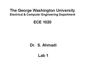 George washington university electrical engineering