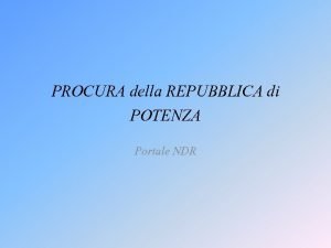 Procura generale potenza