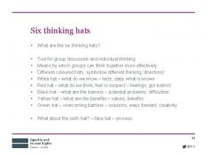 Video six thinking hats Video six thinking hats