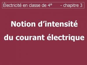 Classe de l'ampèremètre