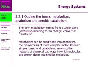 IB Sports exercise and health science Topic 3