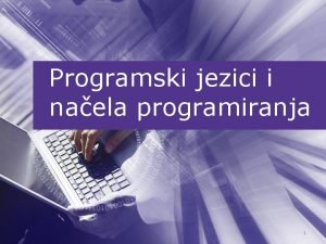 Programski jezici i naela programiranja 1 Teme Program