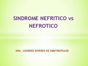 Fisiopatologia sindrome nefritico