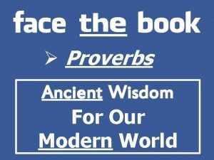 Proverbs Ancient Wisdom For Our Modern World Anger