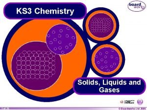 KS 3 Chemistry Solids Liquids and Gases 1