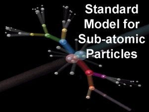 Standard Model for Subatomic Particles Elementary Fundamental Particles