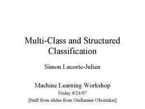 Simon lacoste julien