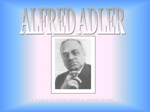 Alfred adler birth order