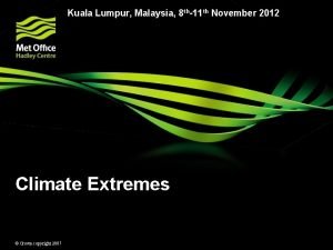 Kuala Lumpur Malaysia 8 th11 th November 2012