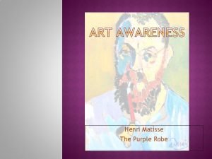 Henri Matisse The Purple Robe HENRI MATISSE 1869