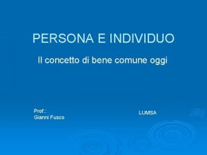 Persona e individuo