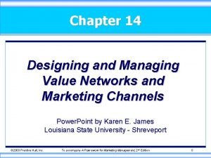 Designing and managing value networks