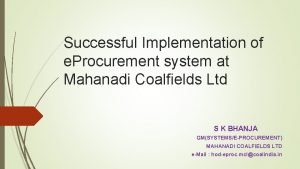 Mcl e procurement