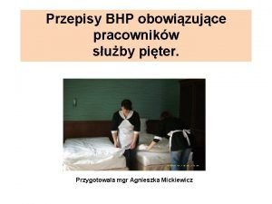 Zasady bhp w hotelu Zasady bhp w hotelu