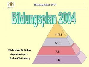 Bildungsplan 2004
