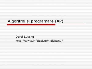 Proiectarea algoritmilor uaic