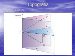 Topografia ngulo Horizontal Topografia ngulo Horizontal Topografia ngulo