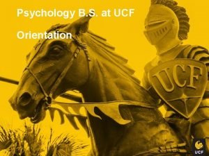 Ucf psychology major requirements