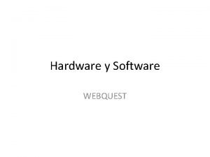 Maqueta de software y hardware