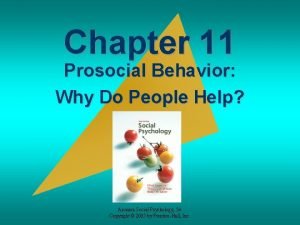 Determinants of prosocial behaviour