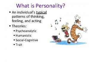 What is personality