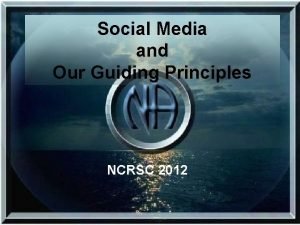 Na guiding principles
