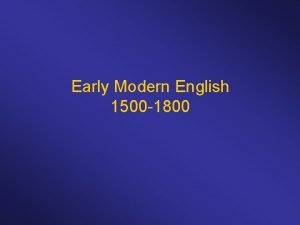 Dialects of middle english