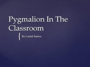 Pygmalion in the classroom