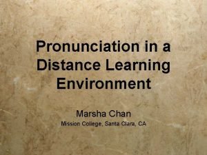Environment pronunciation audio