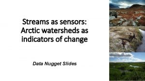 Data nugget streams as sensors answers