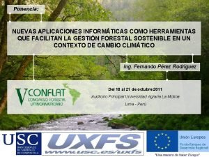 Ponencia NUEVAS APLICACIONES INFORMTICAS COMO HERRAMIENTAS QUE FACILITAN Ponencia NUEVAS APLICACIONES INFORMTICAS COMO HERRAMIENTAS QUE FACILITAN