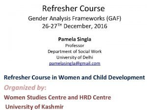 Caroline moser gender analysis framework