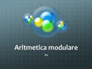 Aritmetica modulare scuola primaria