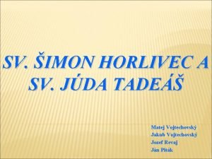 SV IMON HORLIVEC A SV JDA TADE Matej