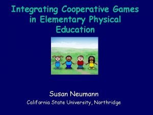 Cooperative games for elementary students