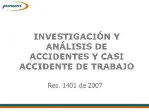 Casi accidente de trabajo