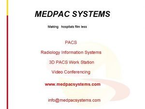Medpac systems