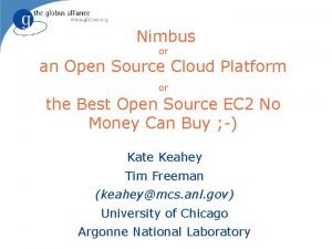 Nimbus architecture in cloud computing